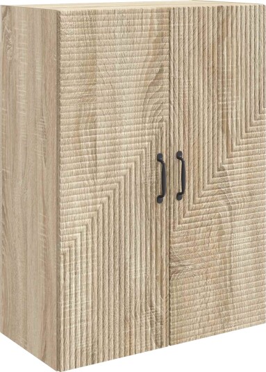 vidaXL Vegghengt skap Sonoma eik 66 x 34,5 x 90 cm Konstruert tre