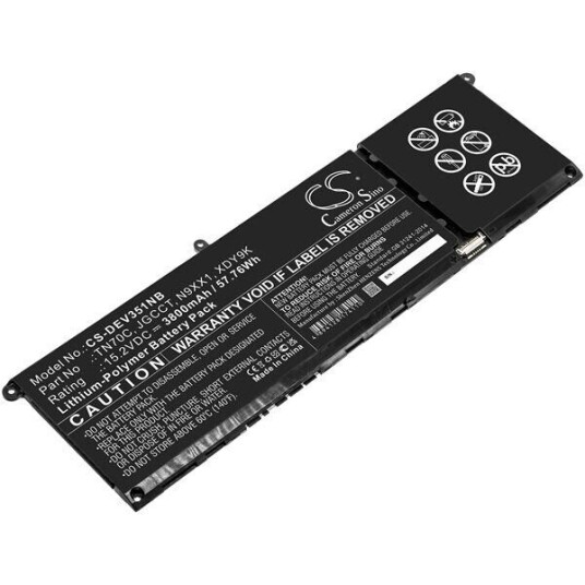 Dell Inspiron 5625 batteri (3800 mAh 15.2 V, Sort)