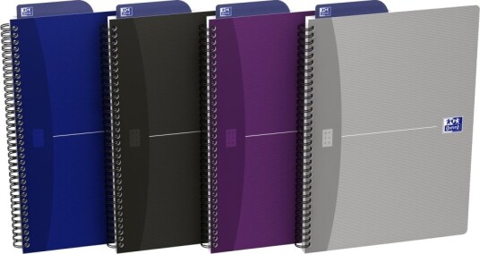 Oxford Office Essentials Notisbok Spiralbundet B5 90 Ark / 180 Sider Hvitt Papir Tilgjengelig I Ulike Farger Kartong Oxford Office Essentials Notisbok Spiralbundet B5 90 Ark / 180 Sider Hvitt Papir Tilgjengelig I Ulike Farger Kartong