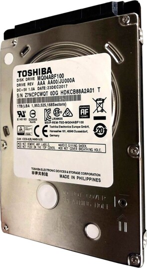 Toshiba MQ04ABF100 1TB HDD 2.5" 5400RPM Toshiba MQ04ABF100 1TB HDD 2.5" 5400RPM