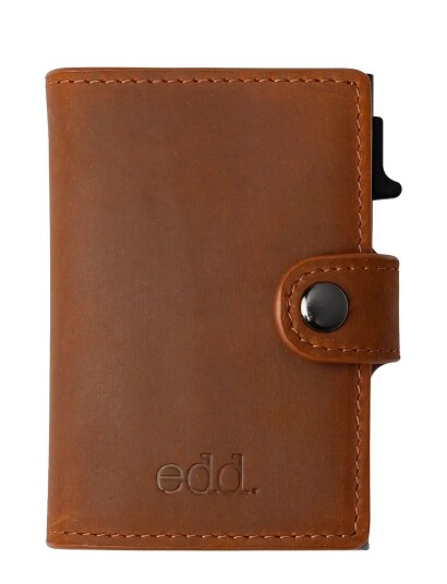edd. Rfid Leather/Alu Card Holder Brown ONE SIZE edd. Rfid Leather/Alu Card Holder Brown ONE SIZE