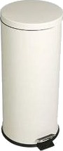 Pedalspand 30.3 Ltr Lækagesikker Inderspand Stål Off White,Stk