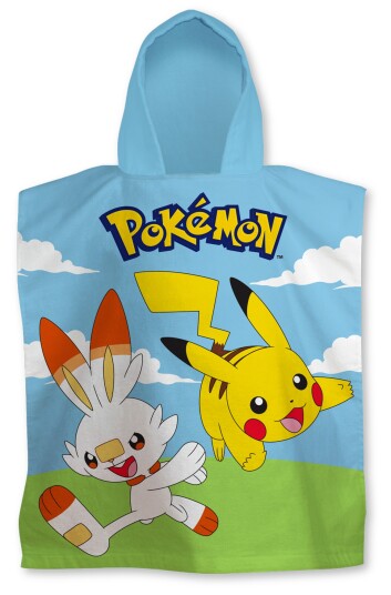 Licens Badeponcho   Myk og koselig Pokémon Lett hurtigtørkende barneponcho for barn