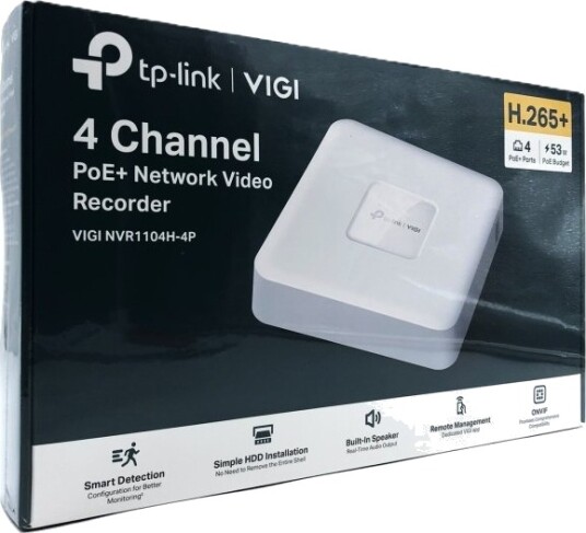 TP-LINK VIGI NVR1104H-4P V1 frittstående NVR