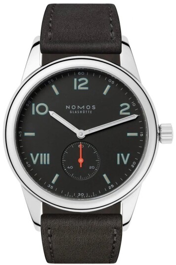 Nomos Glashütte Herreklokke N 738 Club Campus Sort/Lær Ø38.5 mm Nomos Glashütte Herreklokke N 738 Club Campus Sort/Lær Ø38.5 mm