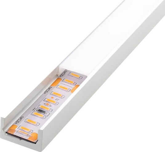 Stripline 1,8M Hvid Profil Påbygget Slim
