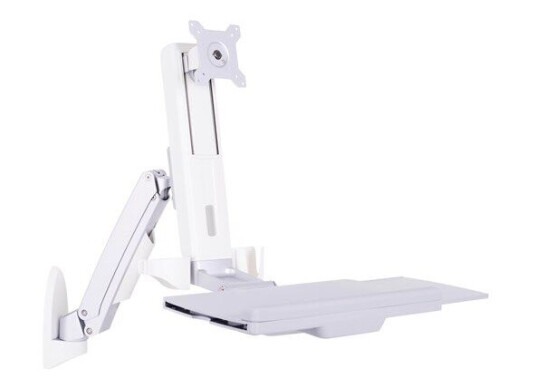 Multibrackets Veggfeste for Skjerm 15"-27" Justerbar Arm Hvit/Sølv Multibrackets Veggfeste for Skjerm 15"-27" Justerbar Arm Hvit/Sølv