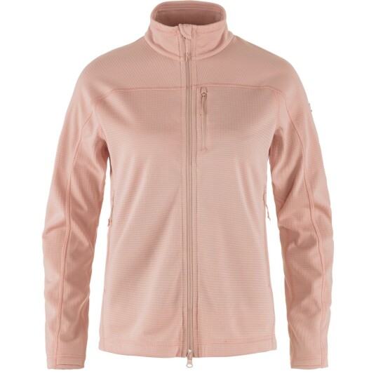 Fjällräven Women's Abisko Lite Fleece Jacket Chalk Rose S Fjällräven Women's Abisko Lite Fleece Jacket Chalk Rose S