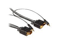 MicroConnect - VGA / lydforlengelseskabel - HD-15 (VGA), minijakk (hann) til HD-15 (VGA), minijakk - 5 m - tommelskruer