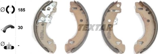 Bremsesko sett TEXTAR 91048400 Bremsesko sett TEXTAR 91048400