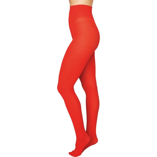 Swedish Stockings Olivia Premium Tights  Sharp Red XL