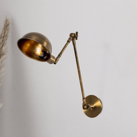 Vegglampe Opviq dimbar Bronse / messing Stue / spisestue Metall Industriell design Vegglampe Opviq dimbar Bronse / messing Stue / spisestue Metall Industriell design