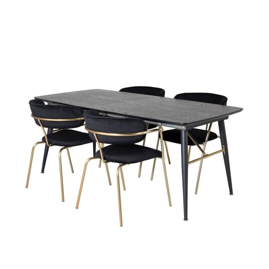 Venture Home Spisegruppe Venture Home Gold med 4 Arrow Stoler GR20596