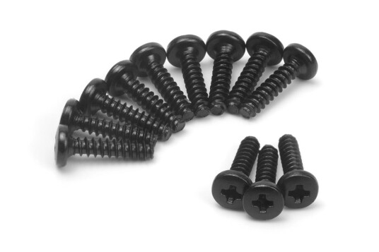 BlackZon Spryte Selvskjærende Skruer Pan Head 10mm