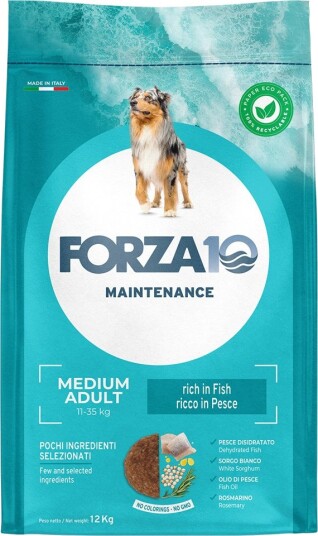 Forza10 Maintenance Dog Tørrfôr Forza10 Maintenance Medium Fisk 2 X 12 kg