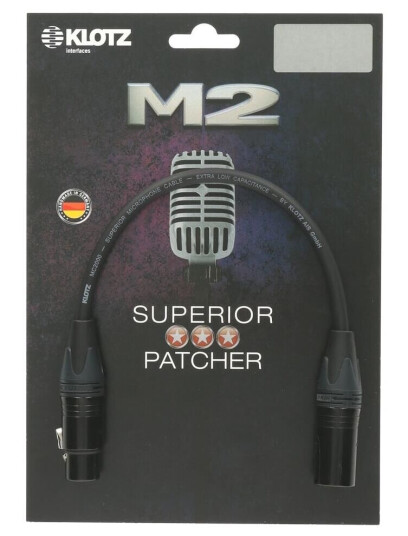 Klotz Superior Neutrik XLR mikrofonkabel 30 cm Klotz Superior Neutrik XLR mikrofonkabel 30 cm