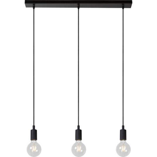 Lucide Fix Multiple Pendellampe 3xE27 Sort - 91810