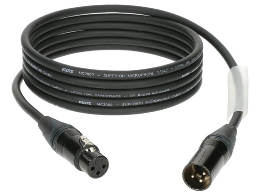 Klotz 3xm2t1m050 Mik Kabel M/sort Krave 5m
