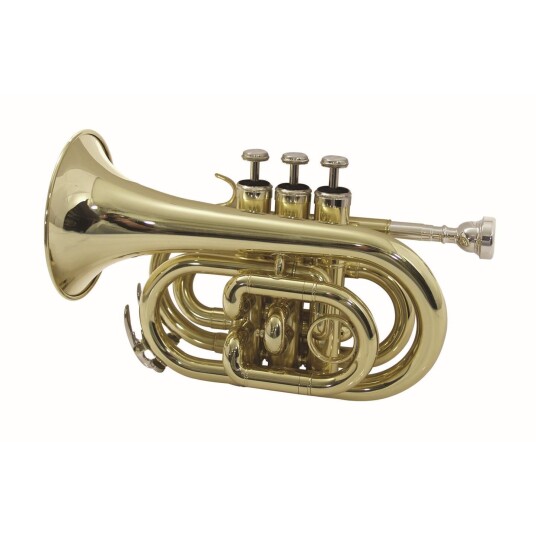 Dimavery Tp-300 Bb Pocket Trumpet, Gull