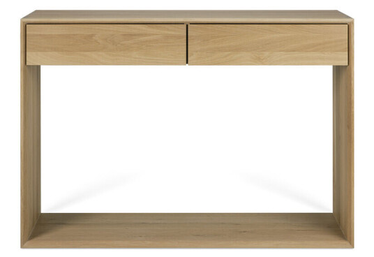 Ethnicraft Nordic konsollbord Lakkert eik to skuffer 120 x 40 cm