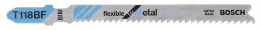 Bosch Stikksagblad T 118 Bf Flexible For Metal
