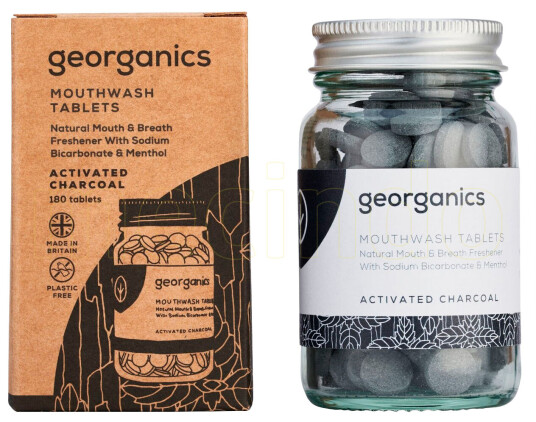 Georganics Mundskyl Tabletter Aktivt Kul 180 Tabletter