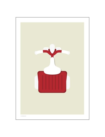 Poster & Frame Trehjulssykkel Multi Patterned 50x70cm