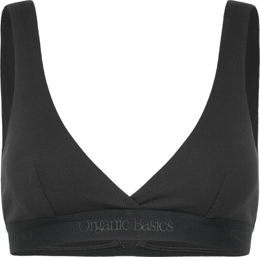 Organic Basics | Core Rib Plunge Bralette | M