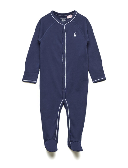 Ralph Lauren Baby Cotton Footed Coverall Blue 0-52