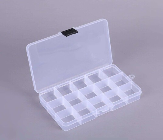 Oppbevaringsboks med 15 rom 17,4 x 9,8 cm Organizer
