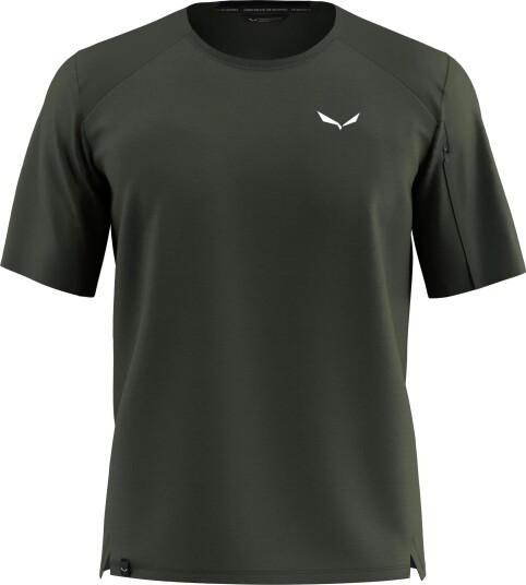 Salewa Puez Merino Hybrid T-Shirt M"s dark olive L Salewa Puez Merino Hybrid T-Shirt M"s dark olive L