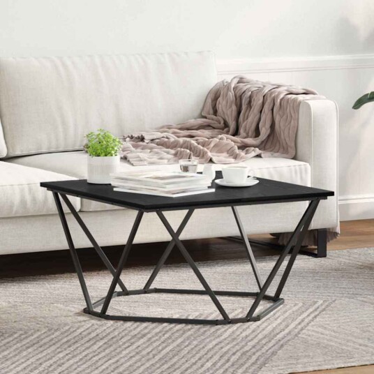 Kaffebord Svart Eik 80x80x45 cm Ingeniørtre Kaffebord Svart Eik 80x80x45 cm Ingeniørtre
