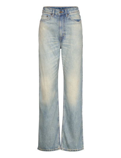 Weekday Rowe Super High Waisted Regular Straight Leg Jeans - Blue - 32 x 32 Weekday Rowe Super High Waisted Regular Straight Leg Jeans - Blue - 32 x 32