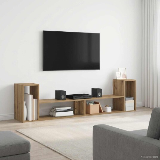 vidaXL TV-skap 100 x 30 x 50 cm Artisan eik Konstruert tre vidaXL TV-skap 100 x 30 x 50 cm Artisan eik Konstruert tre