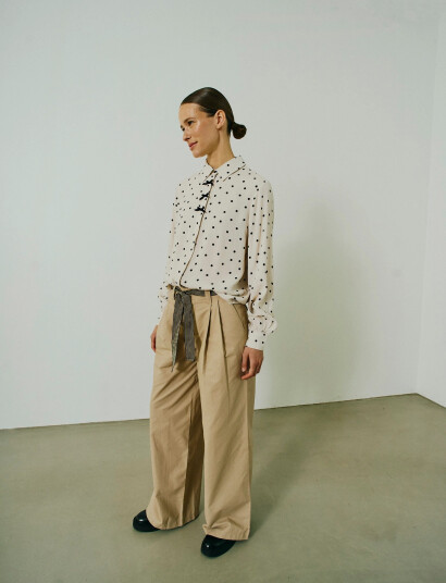 FREE/QUENT Fqcana Pants Beige XL FREE/QUENT Fqcana Pants Beige XL