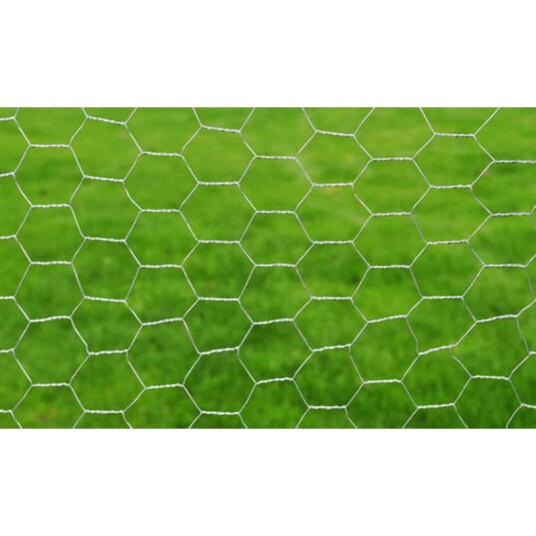vidaXL Trådgjerde kylling galvanisert stål 25x0,75 m sølv