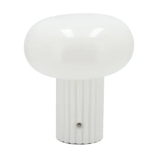 Scandi Living Haven portabel bordlampe 22 cm Hvit