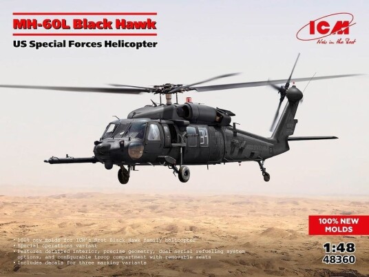 ICM 1/48 MH-60L Black Hawk - US Special Forces Helicopter