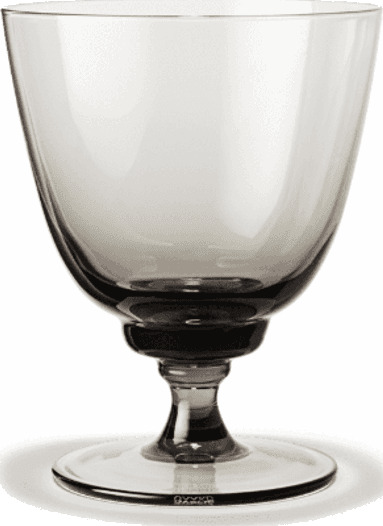Holmegaard Flow glass p? fot 35 cl Smoke