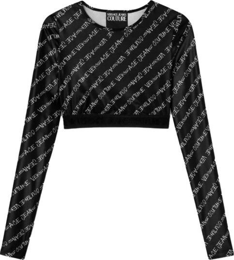 Versace Jeans Couture Dame Topper Svart M, Versace Jeans Couture Dame Topper Svart M,