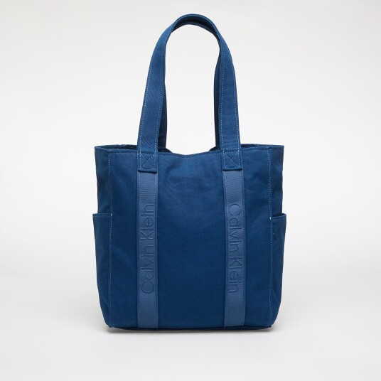 Calvin Klein Webbing Strap Canvas Tote Navy ONE SIZE