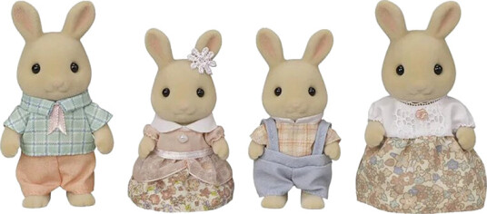 Sylvanian Families Melkekanin Familie Figursett med 4 Figurer Sylvanian Families Melkekanin Familie Figursett med 4 Figurer