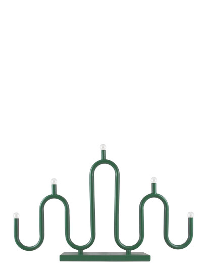 Globen Lighting Candlestick Noel 5 Ivory - Green - H30CM
