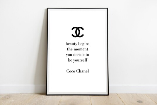 Plakat Coco Chanel Sitater