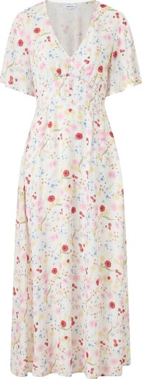BubblerooMaxikjole Butterfly Sleeve Viscose Maxi Dress   Flerfarget