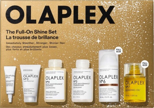 Olaplex Full On Shine Set for Alle Hårtyper - Seks Produkter for Reparerende Pleie og Glans