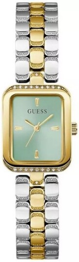 Guess Dameklokke GW0865L4 Isla Grønn/Gulltonet stål