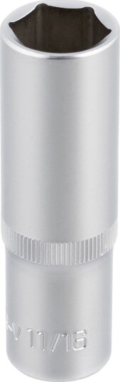 PELA 562465 Pipe Drivstørrelse 1/2", 6-Kant, Lang 11/16"