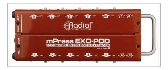 Radial Exo-Pod Broadcast Splitter