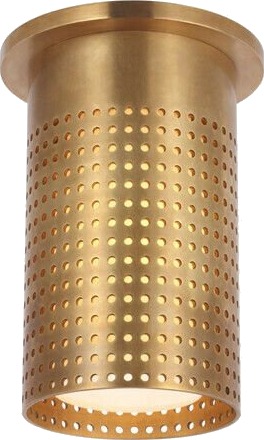Precision Short Monopoint Flush Mount Antique Brass